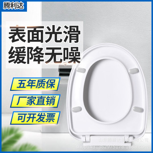 Asiento de Inodoro Universal Reforzado en Forma de V con Cierre Lento, Espaciado de Orificios de 15 cm, Sin Electricidad - Product Image 4