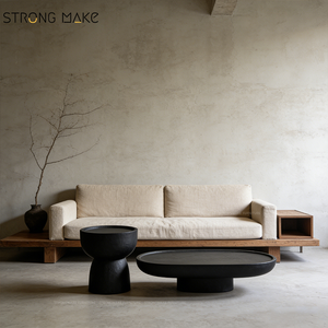 <span class=keywords><strong>Mesa</strong></span> auxiliar central de fibra de vidrio blanca de estilo de lujo moderno nórdico, muebles de salón, juego de <span class=keywords><strong>mesa</strong></span> de centro <span class=keywords><strong>redonda</strong></span> para sala de estar - Product Image 2