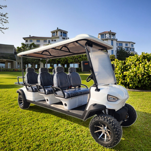 Xe Golf điện 6 chỗ ngồi 48V pin lithium 50 + dặm phạm vi 25 MPH tốc độ cho các sân golf cộng đồng gated Dot EEC GCC thép - Product Image 6
