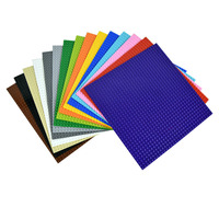 Plaque de base pour blocs de construction à petites particules 32*32 points 25,5*25,5 CM, grande plaque de base pour blocs de construction 10 pouces, jouets