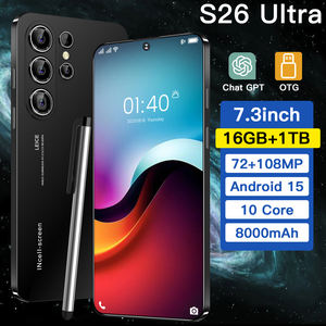 Smartphone à écran plat grand format 7,3 pouces, design fin, déverrouillage facial, grande mémoire, NOUVEAU 2026 - Product Image 6