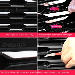 RAV4 57 Piezas de Adornos para Parrilla Delantera de Coche, Cubiertas Decorativas de Acero Inoxidable para Toyota RAV4 XA50 2019-2021, Accesorios de Estilo para Coche - Product Image 4