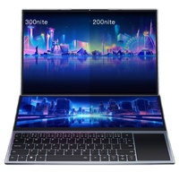 Ordinateur portable professionnel haute performance avec clavier rétroéclairé 16,1+14 pouces, 64 Go + 2 To