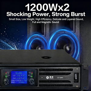 Amplificador de Potencia Profesional AM-800 Clase H de <span class=keywords><strong>2</strong></span> Canales, <span class=keywords><strong>2</strong></span>*1200W a 8 ohmios, 3200W en Modo Bridge, Pantalla TFT de <span class=keywords><strong>2</strong></span>.8'', Construcción Metálica, para DJ y Escenarios - Product Image 5