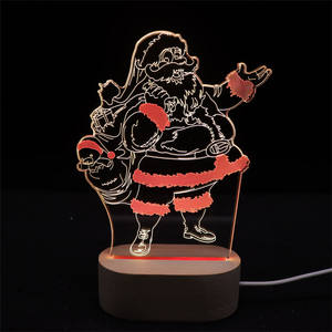 Veilleuse 3D à câble USB pour chambre à coucher, lumière changeante entre 2 couleurs, lampe de Table en forme de cerf, cadeau d'anniversaire, de noël, pour petite amie - Product Image 6