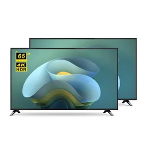 High quality 4K UHD Flat screen TV 65 inch Android smart TV customize frame and package for sale