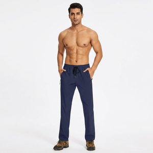 2026 Men's Pants Casual Cargo Men's <b>Trousers</b> Comfortable Knitted Drawstring Pockets Cashmere Baggy Style High Quality Men Pants - Product Image 1