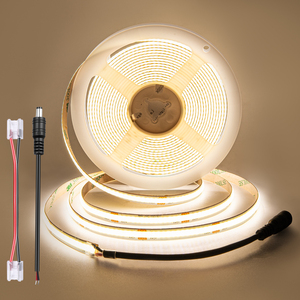 แถบไฟ LED COB 312 LED/M กว้าง 8 มม. แถบไฟ LED แบบยืดหยุ่น 10 ม. ปรับความสว่างได้ ตัดได้ แถบไฟ LED สำหรับห้องนอน ห้องครัว ไฟ <span class=keywords><strong>DIY</strong></span> - Product Image 1