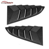 Accessoires de style de voiture ABS fibre de carbone fenêtre arrière persienne évent Scoop couverture garniture stores triangulaire pour Subaru BRZ 2012 +
