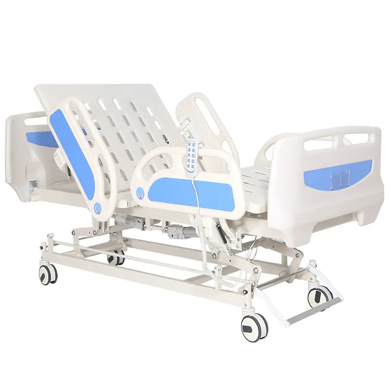 MD-BD5-005 tıbbi ABS malzeme tekerlekler 5 fonksiyonlar yatak hastane elektrik