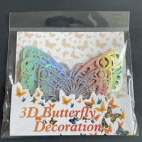 Bestseller 12 Stück/Set Schmetterling Kuchendekoration Gold Silber 3D Schmetterlinge Wandaufkleber Hochzeit Party Tortendeko Zubehör