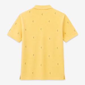Chemises Polo de Golf Personnalisées avec Logo pour Hommes, Imprimé Micro Golf Jaune, Manches Courtes, Marque Privée, Fabricant OEM ODM - Product Image 5