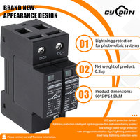 Parafoudre industriel basse tension SPD 2P pour systèmes solaires, protection contre les surtensions 150V 240V 200V 460V 800V