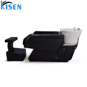 Kisen best-seller Mobilier de salon Lit avec <span class=keywords><strong>shampoing</strong></span> automatisé Chaise de lavage avec thérapie de la tête et chaise de technicien - Product Image 3