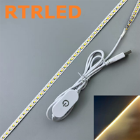 Lampu Strip LED Grosir 3000K/6500K 8mm 5V 120LEDs/m dengan Saklar Sentuh Bambulab KA004 untuk Pencetakan 3D Lampu Malam Model Bambulab
