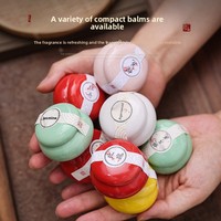 Baume aromatique en céramique, un cadeau pour la maison, parfum solide portable de style chinois vintage, parfum frais longue durée