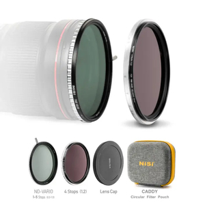 Kit NISI Swift VND True Color Variable ND Vario 1-5 Stops + ND16 + Capuchon d'objectif + Pochette de transport pour filtres d'objectif d'appareil photo 67 72 77 82 95 - Product Image 2