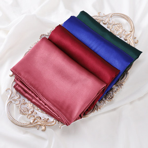 Good Quality Wholesale Price Pure Color Artificial Silk 70*180 cm Scarf Saudi Arabic Dubai Muslim Women <strong>Hijab</strong> - Product Image 5