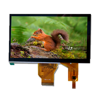 Écran LCD TFT 7 pouces WVGA 800x480, fabricant d'origine, couleur active, matrice RGB, FRIDA 6 heures, 300-800, 800*480, CN;GUA LCD