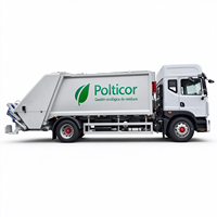 Camion compacteur de déchets Dongfeng Dolica D9 4x2 de 16 mètres cubes à chargement arrière, 230 CV, Euro 6