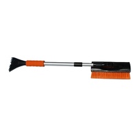 Brosse à neige à long manche, grattoir à glace avec brosse à neige