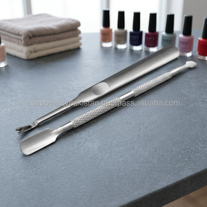 ASAP Profesional, Empujador de Cutículas de Acero de Doble Cara, Ecológico y Duradero, Raspador de Esmalte de Uñas, de Lujo, Recto - Product Image 3