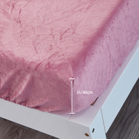 Parure de lit en velours cristal doux, chaude et confortable, comprenant housse de couette, drap et taies d'oreiller – Vente en gros usine OEM ODM