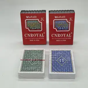 Grosir indah dicetak kartu bermain PVC 0.3mm dua sisi Frosted PVC tahan air bermain kartu Poker