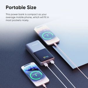 พาวเวอร์แบงค์พกพาดีไซน์สวย ความจุสูง 20000mAh พร้อมหน้าจอ LED แสดงผลแบบดิจิตอล รองรับการชาร์จโทรศัพท์มือถือ  รับทำโลโก้ตามสั่ง - Product Image 5