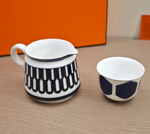 Service à thé Kung Fu en porcelaine de style européen, en porcelaine de fer rouge, écologique (8 pièces), 45% de porcelaine hautement alcaline, de qualité supérieure - Product Image 6