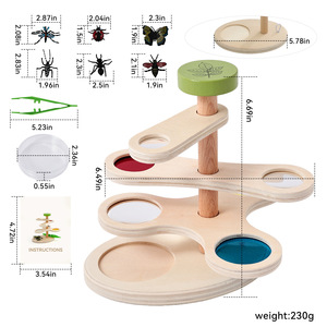 Gran oferta, de educación temprana juguete, <span class=keywords><strong>oruga</strong></span> <span class=keywords><strong>glotona</strong></span>, cuerda, juguete de abalorios, pensamiento lógico, entrenamiento, cognición, juguetes de madera para niños - Product Image 6