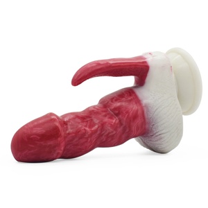 N5041 Beast <b>Dildo</b> Realistic Thick Penis Vaginal Massage Realistic Tongue Penetration Licking Silicone <b>Dildo</b> Sex Toys Wholesale - Product Image 3