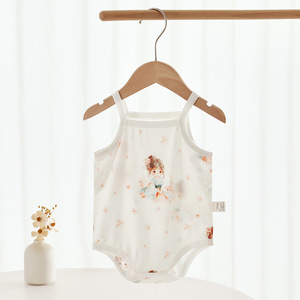 Body de Tirantes para Bebé, Unisex, 100% Algodón, Sin Costuras, Delgado, Mono de Verano, Ropa para Recién Nacido - Product Image 2