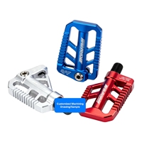 Servicio de Mecanizado CNC, Pedales de Aluminio OEM, Pedales Personalizados para Motocicleta, Motocross, Bicicleta Eléctrica, Electroerosión por Hilo, Brochado