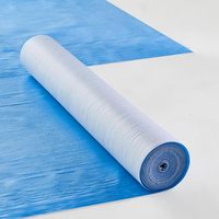 Feuille de protection de sol amovible, autocollante, imperméable, anti-poussière et résistante à l'usure pour la rénovation de la maison