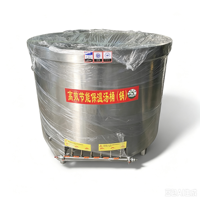 Marmite de cuisson à soupe électrique robuste à double enveloppe en acier inoxydable 24 kW, grande chaudière à eau commerciale