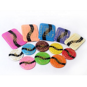 Jetons de poker personnalisés en acrylique avec estampage doré, durables et écologiques, formes carrées, roulettes pivotantes, marque HH - Product Image 1