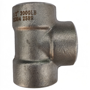 Resistente TOBO forgiato ASME B16.11 3000LB in acciaio inox a prova di perdite a T per raccordi per tubi - Product Image 2