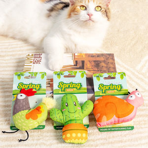 Produttore all'ingrosso Design carino giocattoli <span class=keywords><strong>di</strong></span> peluche gatto con erba gatta - Product Image 1