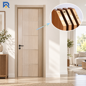 Puertas Ahorradoras de Espacio de Madera Sólida Resistentes al Fuego para Hotel, Diseño Personalizado Disponible, Puertas de WPC para Hotel con Certificación ASTM/NFRC - Product Image 3