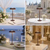 Lampe de table en forme de champignon, minimaliste, à commande tactile, LED, pour chevet, mariage, fête, chambre, salon, décoration intérieure