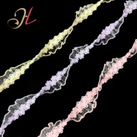 En gros, Ruban élastique en dentelle à bord festonné de 15 mm, en soie de poisson, bande élastique pour sous-vêtements, bretelles de soutien-gorge en nylon extensible à picots