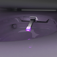 Toilettes sans réservoir, cuvette LED affichage capteur de pied une pièce autonettoyant Con Rayos UV toilettes intelligentes Inodoros Inteligentes
