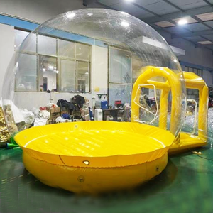 KLQ PVC Maison Bulle Gonflable Écologique Plateforme de Saut Ballons Transparents Dôme Transparent de 3m de Diamètre Tente Matelas Gonflable <span class=keywords><strong>3</strong></span> Personnes - Product Image 6