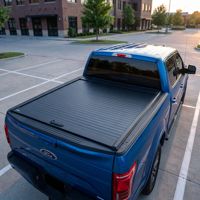 Couverture de benne de camion antivol en aluminium rigide, à enroulement manuel, pour Ford F150