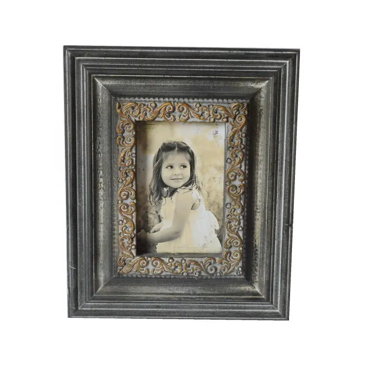 Factory directly durable make old vintage rustic photo frames wooden frame photo