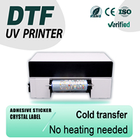 Imprimante UV DTF CMYK avec encre blanche, certifiée CE, impression rapide rouleau-à-roule pour films souples