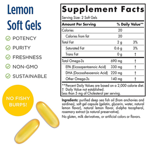 Aceite de Pescado Omega 3 en Cápsulas Blandas (90 Unidades), Apoya la Salud del Cerebro y el Corazón, Omega 3 Óptimo para Adultos - Product Image 4