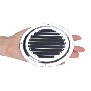 Grille d'aération ronde en acier inoxydable de 5 pouces pour bateau, fixation par vis, accessoire marin - Product Image 2
