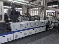 Ligne de production de granulés de plastique pour le recyclage des déchets, pour PC/LDPE/EPS/PA, avec moteur, à vendre